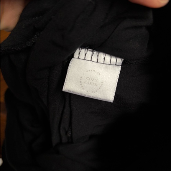 cozy earth Intimates & Sleepwear Cozy Earth Black Long Sleeve Knit